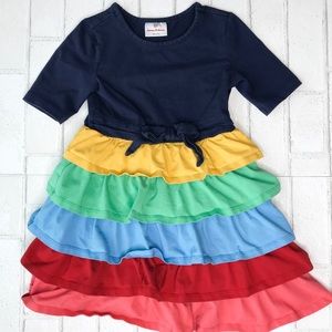 Hanna Anderson Multi color Ruffle Dress